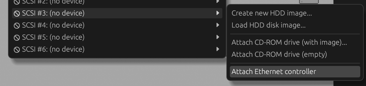 Attach Ethernet adapter